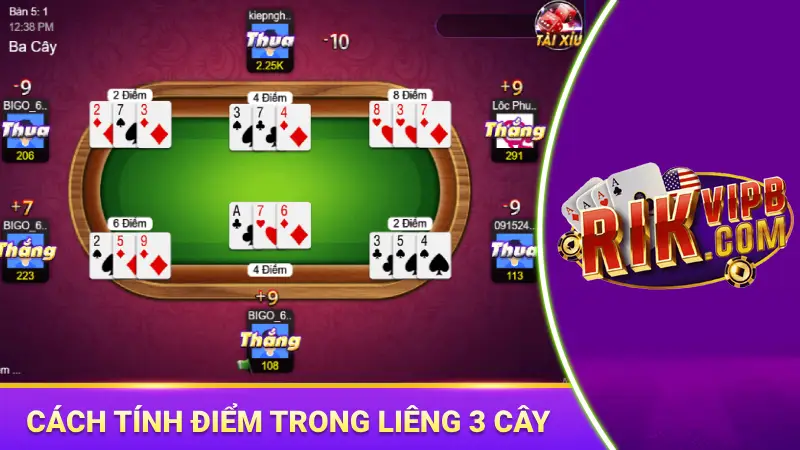 Thứ tự bài từ mạnh đến yếu trong liêng 3 cây